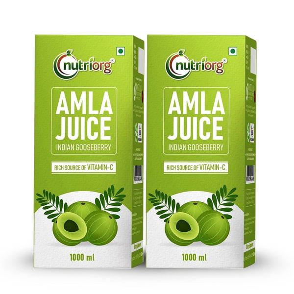 Nutriorg Amla Juice 2L (Pack of 2*1000ml)