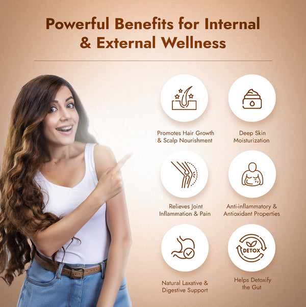 Nutriorg Certified Organic Castor Oil 200ml (pack of 2*100ml)