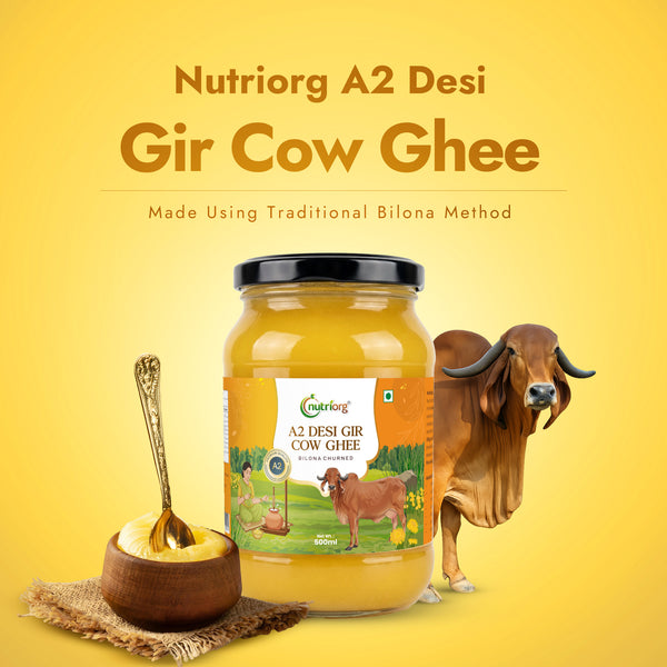 Nutriorg A2 Rich Desi Gir Cow Ghee