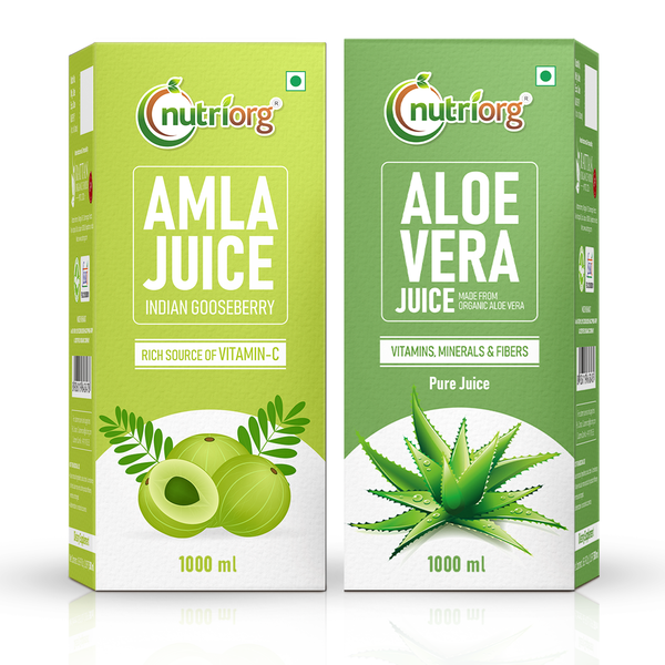 Amla & Aloe Vera Juice 2000ml (Pack of 2 *1000ml)
