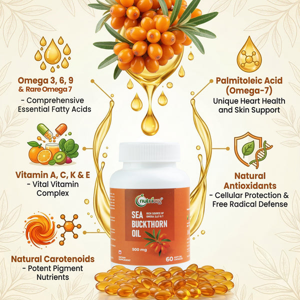 Nutriorg Sea Buckthorn Capsules 500mg