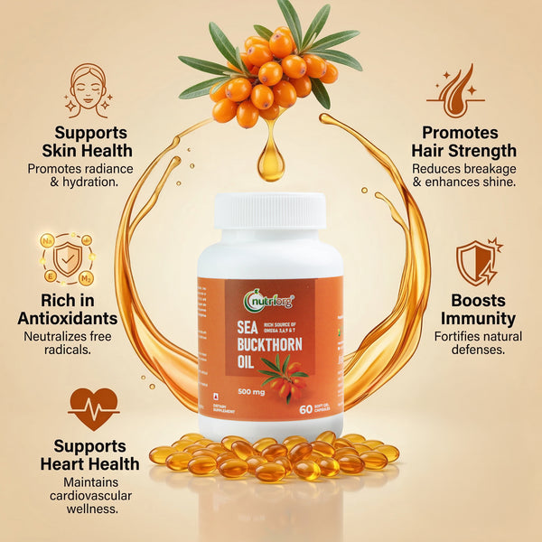 Nutriorg Sea Buckthorn Capsules 500mg