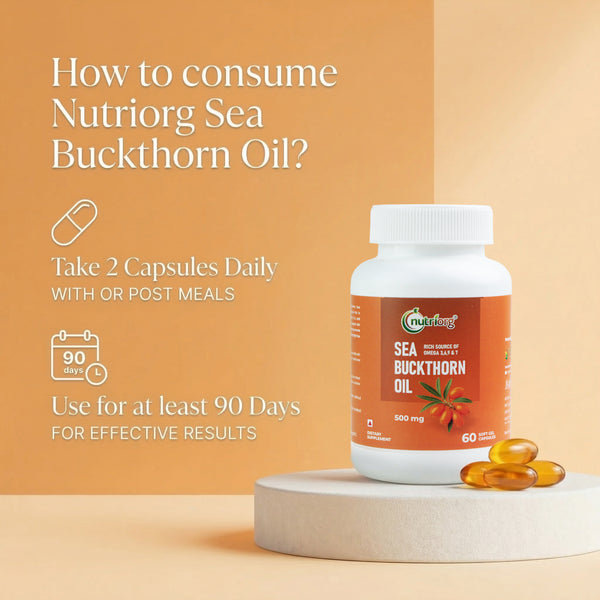 Nutriorg Sea Buckthorn Capsules 500mg