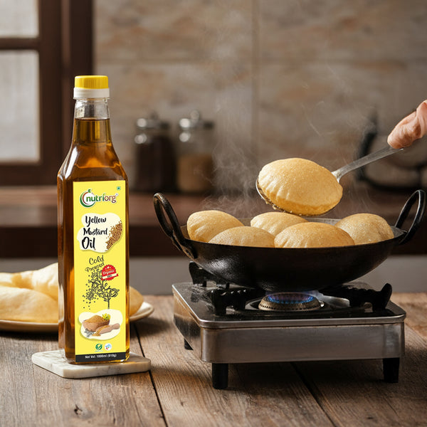 Yellow Mustard Oil 1000ml | Wooden Cold-Pressed Oil
