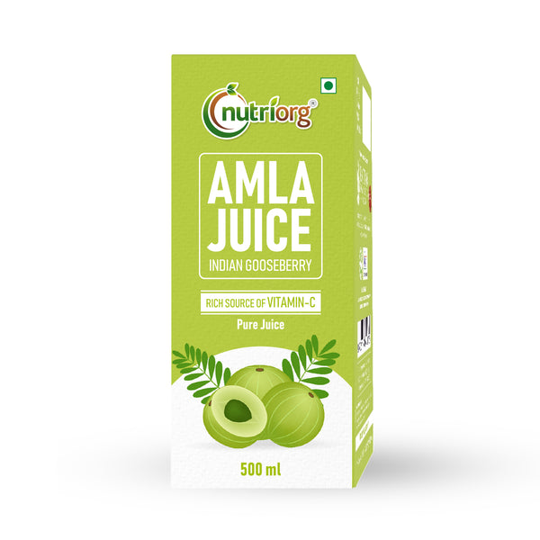 Nutriorg Amla & Aloe Vera Juice - 1000ml (Pack of 2*500ml)
